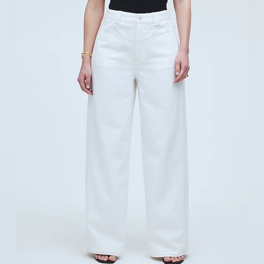 curvy superwide leg jeans in tile white pocket size 29